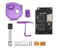 Vvikizy Carte de Simulation de Lecteur Optique pour VA1, GDEMU V5.15b de | ABS Violet Translucide + PCB, Porte-Carte Entièrement Métallique, Ventilation Améliorée, Boutons de Basculement Rapide pour