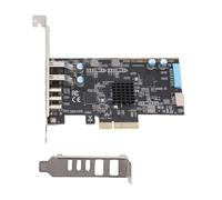 Vvikizy Carte D'extension PCIe USB 3.0, avec 3 Ports IDC Type C 2 USB .0 Type E 19P pour Ordinateur de Bureau Prenant en Charge 7 8 10 11