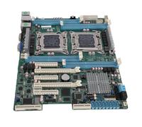 Vvikizy Carte Mère Serveur Double LGA 2011 E5, Prise en Charge du Chipset C602 pour 8 Emplacements DDR3, 256 Go de RAM, avec Plusieurs Emplacements PCIe 3.0 pour Station de Travail GPU