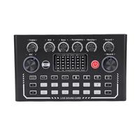 Vvikizy Carte Son Live, Mixeur fréquence du Son Professionnel, avec 10 Effets D'arrière-Plan, 9 Effets Sonores, 7 Modes D'enregistrement, Changeur de Voix, Table D'harmonie pour