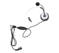 Vvikizy Casque D', écouteur Simple Face à Son Clair avec Touche Push to Talk, Prise Plaquée Or pour Connecteur de Tête K, Casque D'écoute Filaire à Une Oreille