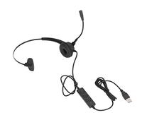 Vvikizy Casque de Centre D'appels, Casque Filaire USB avec Microphone Antibruit et Bandeau en Acier Réglable, pour Le Service Client de Bureau