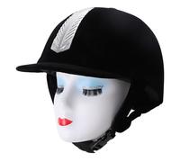 Vvikizy Casque D'équitation, Casque D'équitation Réglable et Respirant en Acier Inoxydable avec Conception Résistante aux Chocs et Absorbant Les Chocs, pour équipement D'équitation