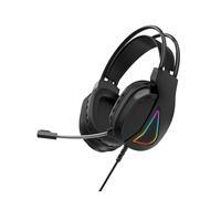 Vvikizy Casques de Jeu Filaires avec Un Design Léger et Une Lumière RVB pour Une Expérience Supra-auriculaire sur Ordinateur Lors des Sessions de Jeu