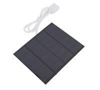 Vvikizy Chargeur de Panneau Solaire Efficace 1,5 W, Interface USB pour les Activités de Plein Air, Silicium Polycristallin