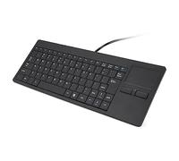 Vvikizy Clavier à pavé Tactile USB Mini Design pour Un Fonctionnement Stable et Port USB HUB clavier touchpad filaire 86 Touches avec pavé Tactile intégré Keyboards