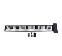 Vvikizy Clavier de Piano Pliable 88 Touches, écran LED Rechargeable, 128 Tonalités, 128 Rythmes, 14 Morceaux de Démonstration, Sortie MIDI, avec Fonction BT, pour Débutants et