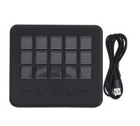 Vvikizy Contrôleur de Flux, 15 Touches LCD Personnalisables, Clavier Macro avec Plugins Puissants, pour OBS PC Discord Spotify Film Editing Production Musicale