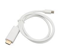 Vvikizy Convertisseur D'interface Multimédia Mini DisplayPort vers HD, Performances Durables et Premium pour Moniteur TV Blanc 1x (1m)