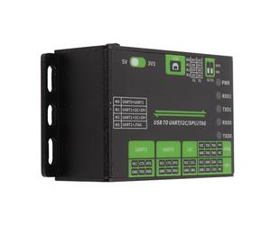 Vvikizy Convertisseur USB vers UART I2C SPI JTAG, Coque Industrielle en | Adaptateur USB vers SPI JTAG avec commutateur de niveau 3,3 V/5 V, communication RS232 TTL, pour