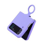 Vvikizy Coque de Téléphone Pliable, Résistante aux Chocs, avec Anneau de Support pour Z Flip 4, Usage Quotidien, étui de Protection en TPU avec Chargement sans Fil (Violet Lavande)