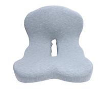 Vvikizy Coussin de Siège en Mousse à Mémoire de Forme pour Le Bas du Dos, Chaise de Bureau Ergonomique et Confortable pour de Longues Heures D'étude et de Voyage, 17,3x16,5x12,6 Pouces