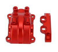 Vvikizy Couvercle de Boîte de Vitesses de Voiture RC, Boîtier Différentiel en Alliage D'aluminium Métallique pour Modèles de Télécommande 1/10 TT02 TT02T (Rouge)