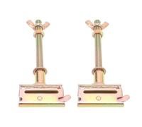 Vvikizy E Track Support de Pneu de Secours Durable pour un Rangement Facile, Ajustement sécurisé pour Remorques Fermées, Semi-garages, Boulon en Métal 1/2" (2 pièces) (Or)