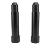 Vvikizy Économiseur de transom hors-bord 2pcs Outboard Transom Saver Aluminium Alloy Rubber Boat Motor Support pour bateau Noir