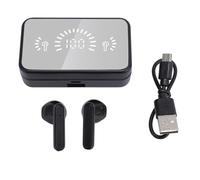 Vvikizy Écouteurs de Traduction en Temps Réel, 44 Langues en Ligne Traductor Earbuds Traduction sans Fil Écouteurs avec Application Mirror Charging Case for Voyage (Noir)
