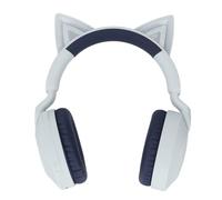 Vvikizy Écouteurs sans Fil Cat Ear avec Lumière LED, Bluetooth 5.4, Haut-parleurs 40 Mm, Conception Pliable, pour Enfants, Adolescents et Adultes, Musique de Jeu (Bleue)
