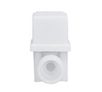 Vvikizy Électrovanne électrique Professionnelle 3/4 Pouces Normalement Fermée avec Clapet Anti-retour Unidirectionnel pour Chauffe-eau Solaire ABS Blanc DC12V