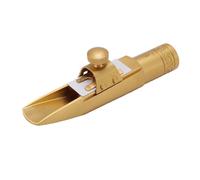 Vvikizy Embout en Métal pour Saxophone Alto aux Tons Brillants avec Capuchon pour Joueurs Débutants et Experts, Embout en Laiton Durable pour des Harmoniques Riches