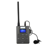 Vvikizy Émetteur FM Portable, Adaptateur de Diffusion Radio sans Fil avec Affichage LCD et Volume Réglable, pour L'ordinateur Smartphone MP3 CD Player Tourism Meeting Campus
