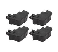 Vvikizy Ensemble D'adaptateurs IEC320 C8 à IEC320, 4 Pièces, Cordon d'alimentation à Angle Droit de qualité Supérieure pour Ordinateur Portable 2500W