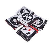 Vvikizy Ensemble de Livres en Tissu Doux pour bébé, 26 Pièces, avec Sac Fourre-Tout, pour L'éducation et Le Développement des Nourrissons (Noir Blanc Rouge)