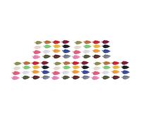 Vvikizy Ensemble de Patchs à Repasser sur Feuilles Multicolores, 80 Pièces, pour la Décoration de Vêtements, la Réparation de Tissus, Parfait pour un Usage Familial, en Coton Durable