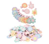 Vvikizy Épingles à Cheveux à Fleurs Mignonnes pour Animaux de Compagnie, Couvre-chef à la Mode à Six Pétales de Chat - Lot de 60