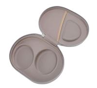 Vvikizy Étui de Rigide pour écouteurs QC Ultra sans Fil, Sac de Rangement pour écouteurs Anti-éclaboussures et Antichoc pour Voyage, étui Rigide en Cuir PU EVA 8,46 X 6,3 X 2,36 Pouces (Gris)