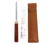 Vvikizy File de Frette de Guitare, Fret Couronnement Fichier Guitare Fret Fin File Luthier Tool for Dressing Repreing Guitars Blades en Acier en Carbone Poignée en Bois Massif