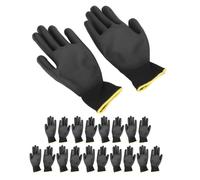 Vvikizy Gants de sécurité 10 paires de gants de travail enduits de PU antistatiques et nylon 9L