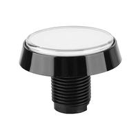Vvikizy Grande Touche-poussoir LED Ronde de 60 Mm, Couvercle en Plastique en Forme de Dôme avec Retenue Noire, Assemblage de Bricolage avec Micro-interrupteur de Lumière LED pour