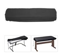 Vvikizy Housse de protection pour clavier de piano numérique Housse de protection de informatique d\ordinateur 61 touches noires