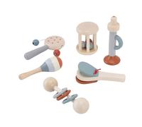 Vvikizy Instruments de Musique pour bébé, Ensemble de Jouets en Bois Sûrs pour L'éducation Musicale Précoce des Tout-Petits, Instruments de Percussion 6 Pièces