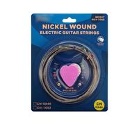 Vvikizy Jeu de Cordes de Guitare électrique, Ton Brillant, Noyau en Acier à Haute Teneur en Carbone, 6 Cordes Enroulées en, Longueur 980mm, pour Débutants (CN0946)