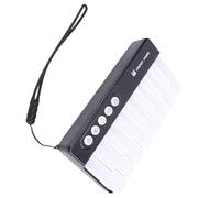 Vvikizy Jouet de Clavier de Piano Lumineux, Mini Instrument de Musique électronique avec 7 Touches Colorées et Effets de Lumière Dynamiques, Fonction D'enregistrement pour Les Enf (Noire)