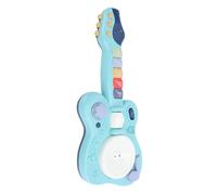 Vvikizy Jouet de Musique de Guitare pour Tout-Petits, Design de Dessin animé coloré, Jouet d'apprentissage de Guitare électrique ABS, Instrument de Musique ABSSafe pour Enfants (Bleue)