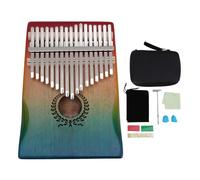 Vvikizy Kalimba 17 Touches, Piano à Pouce en Acajou Massif avec Sac de Transport, Instrument de Musique Fait à la Main pour un Son Doux et Propre, Portable pour L'enregistrement de