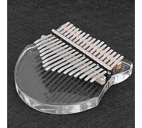 Vvikizy Kalimba à 17 Touches, Piano à Pouce en Acrylique Transparent avec Marteau D'accordage et Sac, Instrument de Musique Facile à Apprendre Présent pour les Débutants (Transparent)