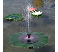 Vvikizy Kit de Pompe à Eau de Fontaine Solaire 7 V 1,4 W avec Installation Facile, Style Compact pour les Amateurs de Décoration D'étang de Jardin, comme sur L'image 35,4 Pouces