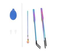 Vvikizy Kit D'outils d'alimentation pour Reptiles Robuste en Acier Inoxydable, Poignée Antidérapante, Entretien Facile, Entretien des Plantes Aquatiques, 2 Pincettes