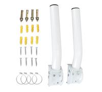 Vvikizy Kit J de Montage sur Poteau D'Antenne pour Antenne Parabolique | Construction en Acier Inoxydable, stabilité Coupe-vent, Installation sur Toit Mural pour Satellite Extérieur et Pont sans Fil