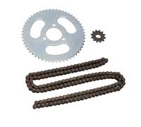 Vvikizy Kit Pignon Chaîne 25H Acier 55T Arrière 12T 146 Link pour Mini Moto ATV