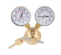 Vvikizy Kit Régulateur D'azote, Régulateur de Pression D'azote 0-600 PSI, Entrée et Sortie en Laiton avec Soupape de sécurité Intégrée pour Soudage, Laboratoire, Découpe, Soufflage