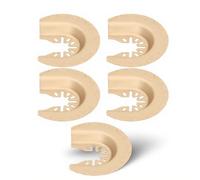 Vvikizy Lames de Scie Oscillantes Semi-circulaires 5 Pièces, Lames de Résistance à L'usure en Carbure pour Béton de Carrelage en Pierre, avec Peinture électrophorétique Anti-corrosion,