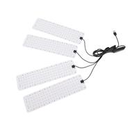 Vvikizy LED Pousse la Lumière Complète à Spectre Intérieur Léger de Plante Suspendue, Pousse la Lumière pour les Plantes avec Minuterie 3h / 9h / 12h Conception élevée PPFD Économie (4 têtes)