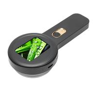 Vvikizy Loupe Numérique, Microscope Numérique Portable à Grossissement 200X avec 16 LED et Mode D'éclairage Violet, pour L'observation de la Nature et L'expertise de Bijoux (Noir)