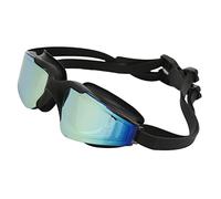 Vvikizy Lunettes de Natation Antibuée, Résistantes à L'usure, en Silicone, à Vue Large, pour une Utilisation en Extérieur, Parfaites pour les Adultes et les Enfants, 1 Ensemble (Noire)