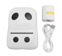 Vvikizy Machine de Fabricant D'étiquettes, Imprimante D'étiquette Thermique Portable avec Bande 50,5 Mm et USB, 203 DPI, 1D et 2D Code à Barres, Autocollant Thermique Petit étiquetage