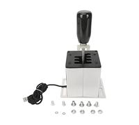 Vvikizy Manette de Vitesse de Simulateur USB, Manette de Vitesse 6+R avec Poignée en Fibre de Carbone pour, Compatible avec DiRT 2.0 ATS ETS WRC Project Cars Assetto sur PC